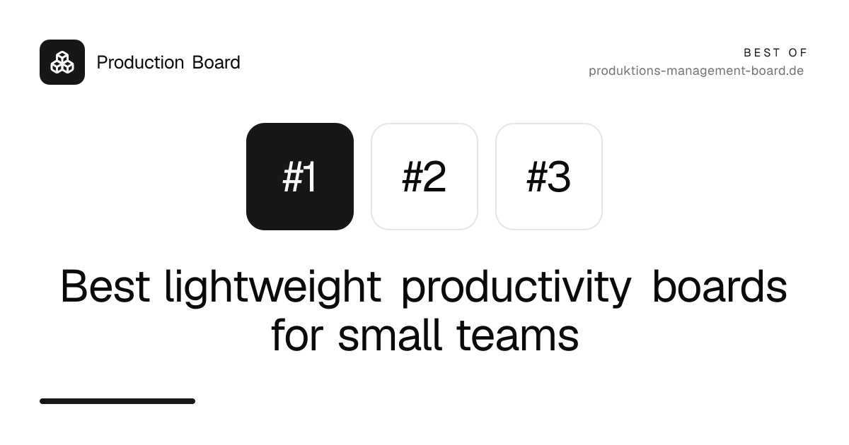 Best lightweight productivity boards for small teams
