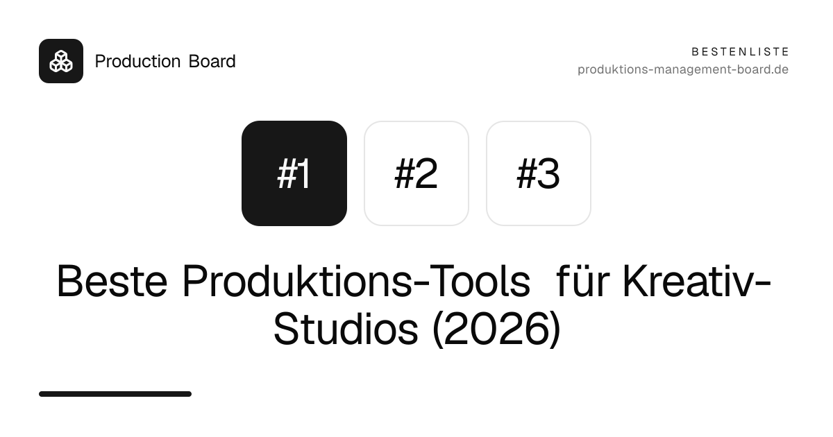 Beste Produktions-Tools für Kreativ-Studios (2026)