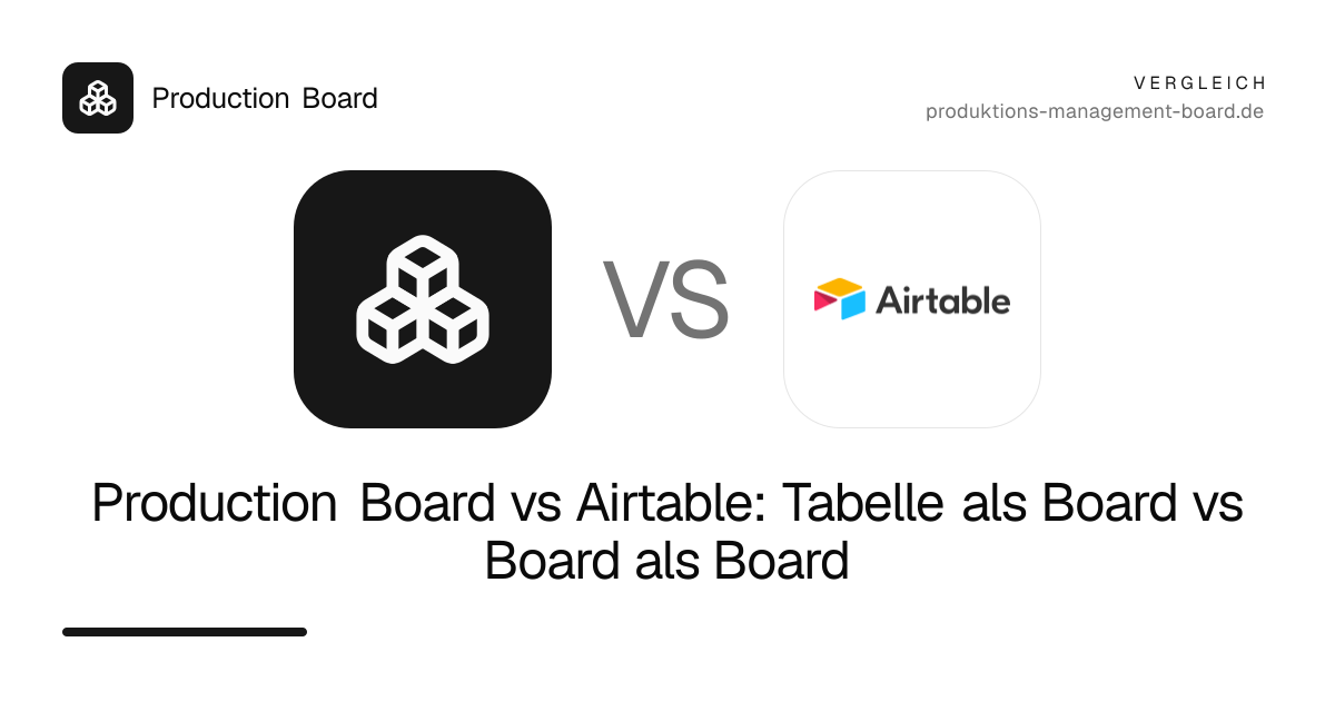 Production Board vs Airtable: Tabelle als Board vs Board als Board