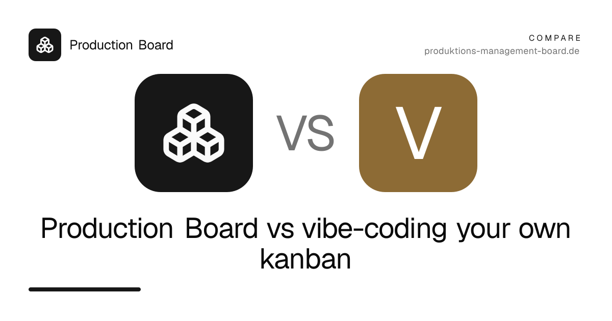 Production Board vs vibe-coding your own kanban