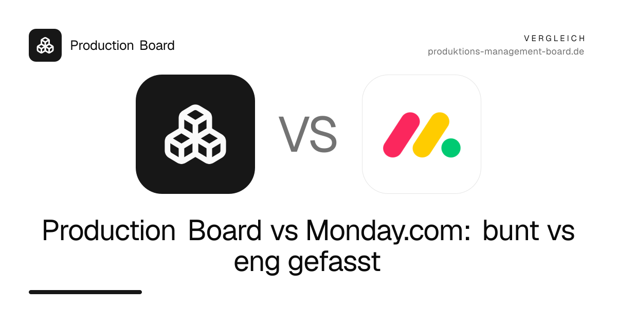 Production Board vs Monday.com: bunt vs eng gefasst